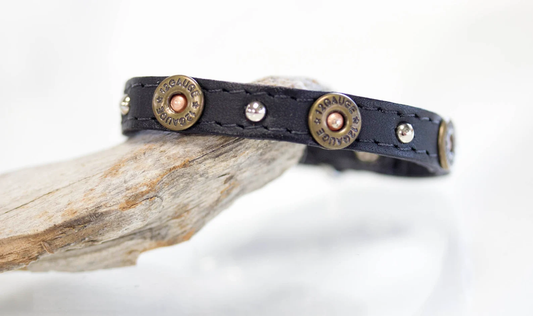 Tiny Leather 12 Gauge Collar