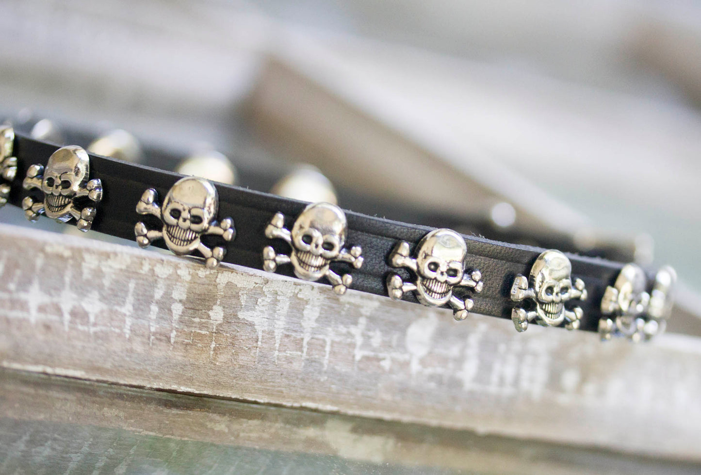 Punk Leather Skulls