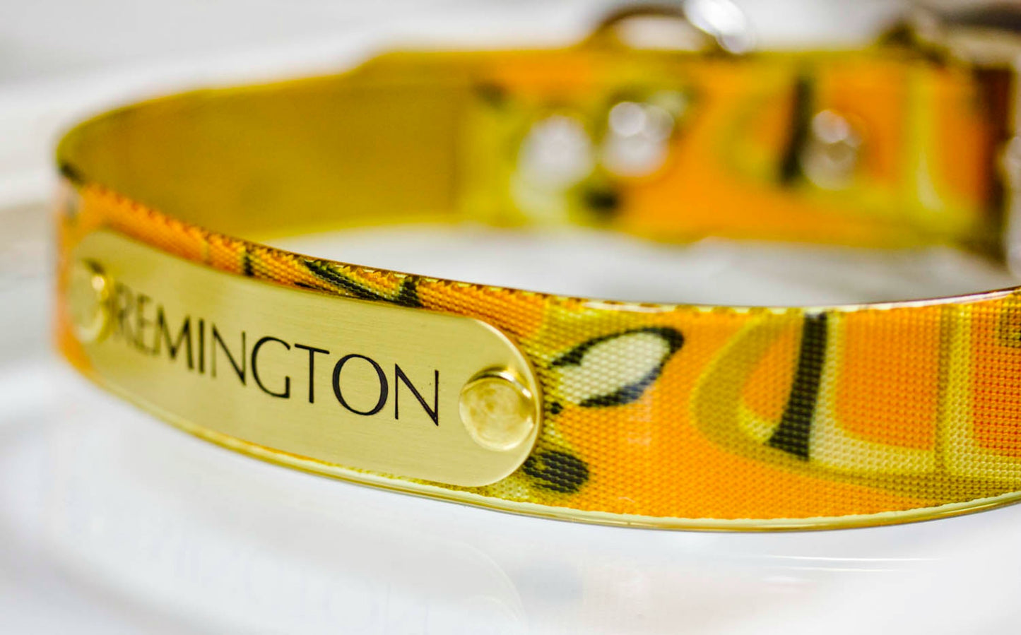 Camouflage Waterproof Collar with Personalized Name Plate